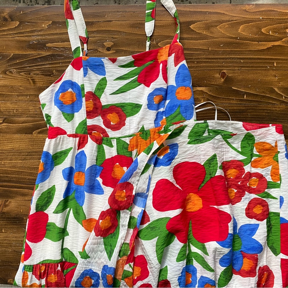Beautiful women's floral maxi dress